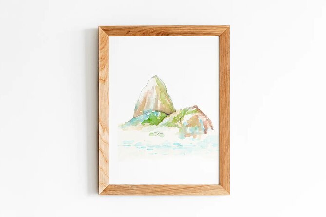 1-hour Watercolor Class with a View of Sugarloaf Mountain - Price and value at $59.14, what you actually get