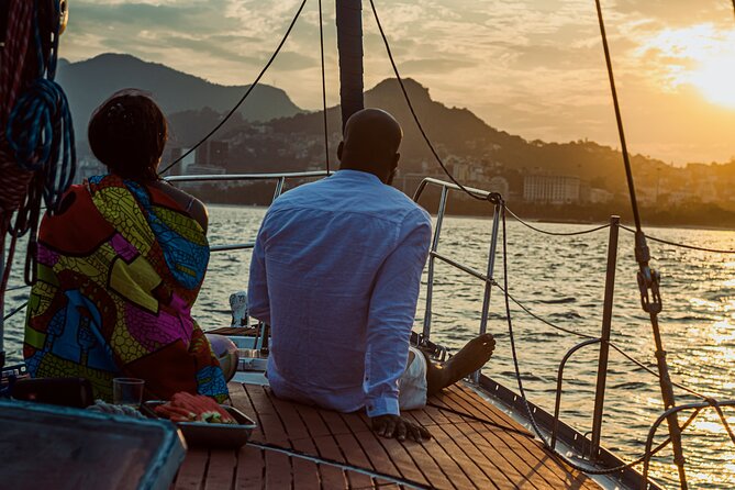 Brunch & Sunset Cruise with Capirinha in Rio - Brunch-meets-sunset on deck: capirinha, fruits, and sandwiches
