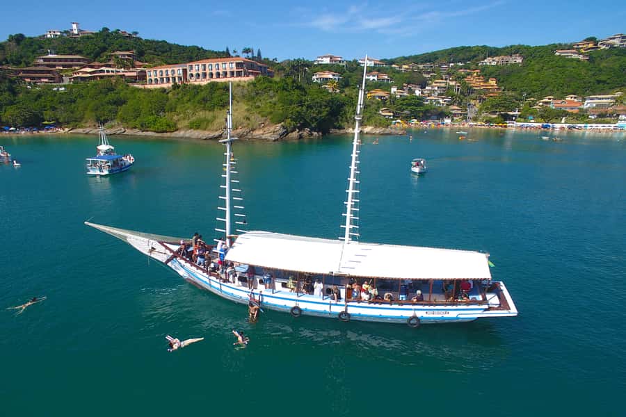 Búzios 2.5-Hour Schooner Boat Experience - A schooner ride that makes Búzios feel close up