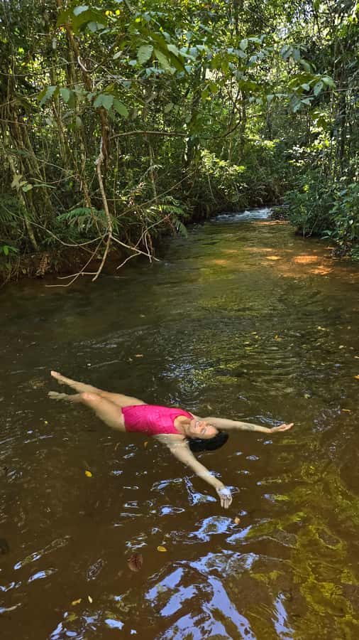 Chapada dos Guimarães:Cidade de Pedra + Vale do Rio Claro with Véu de Noiva - Poço das Antas: the natural pool swim break that changes the tone of the day