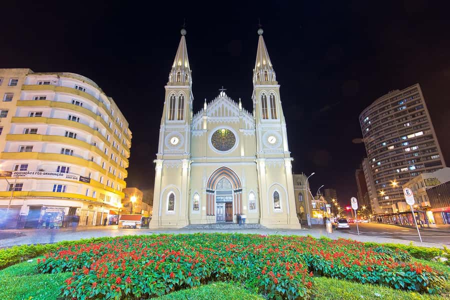 Curitiba: 4-Hour City-By-Night Tour with Dinner - Wire Opera House Theatre: culture in bright lights