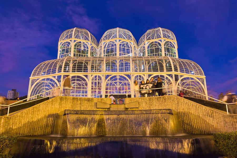 Curitiba: 4-Hour City-By-Night Tour with Dinner - Tangua Park after dark: nature, open space, and perspective