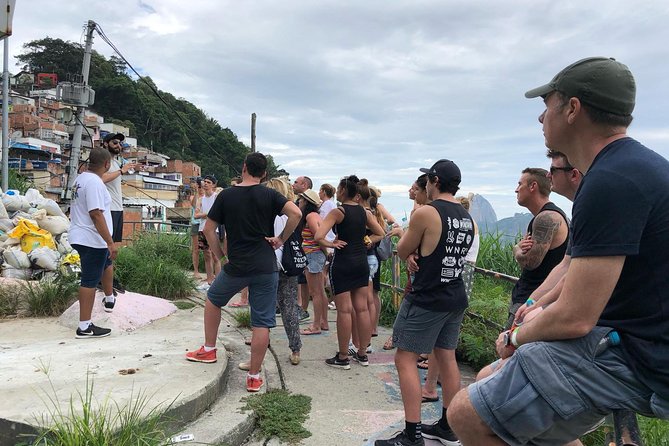 Favela Santa Marta Tour - Stop 1 at Mirante do Pedrão: Sugarloaf and Guanabara Bay, up close