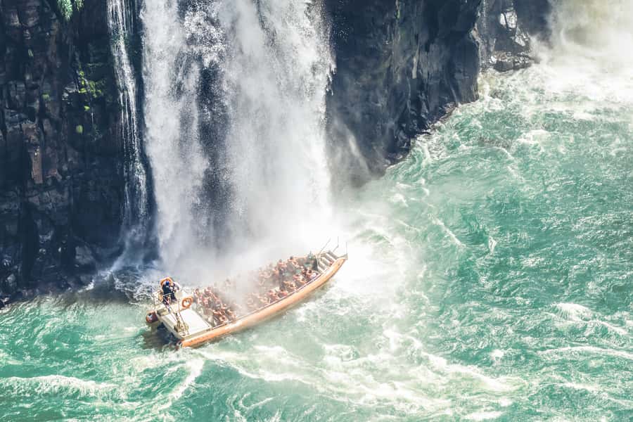 From Puerto Iguazu: Brazilian Falls with Boat Adventure - Devil’s Throat time on the Brazilian side, with real guidance