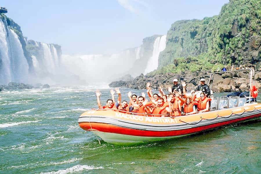 From Puerto Iguazu: Brazilian Falls with Boat Adventure - The Macuco Safari Zodiac boat adventure: close, wet, and memorable