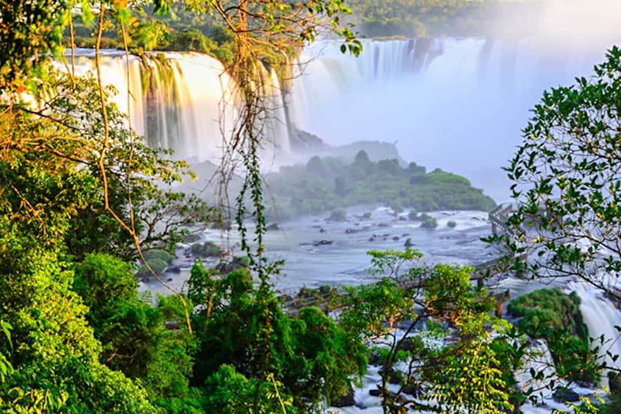 From Puerto Iguazu: Brazilian Side of the Falls with Ticket - Devil’s Throat decks and the Panoramic Elevator