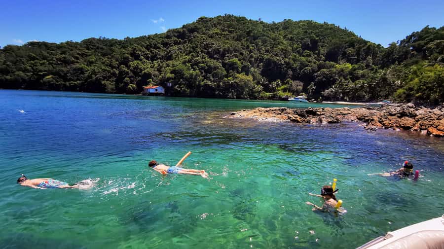 Ilha Grande: 6-Hour Speedboat Tour to Blue and Green Lagoons - Blue Lagoon: swimming, snorkeling, and clear-water fish time