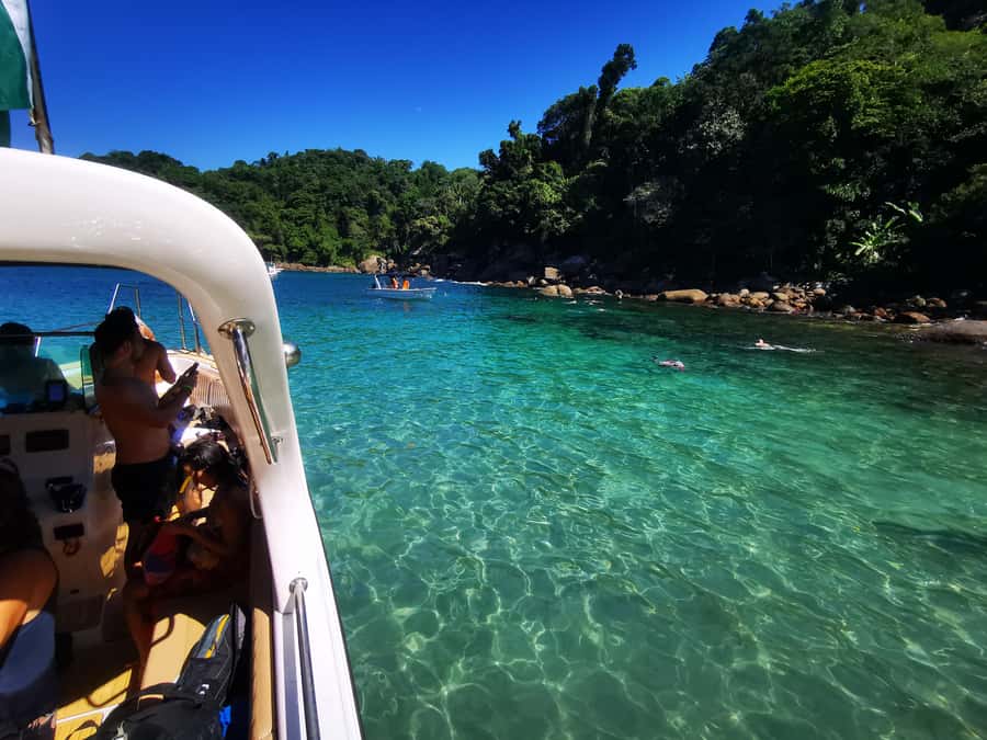 Ilha Grande: 6-Hour Speedboat Tour to Blue and Green Lagoons - Snorkeling setup: rental gear, how to choose your comfort level