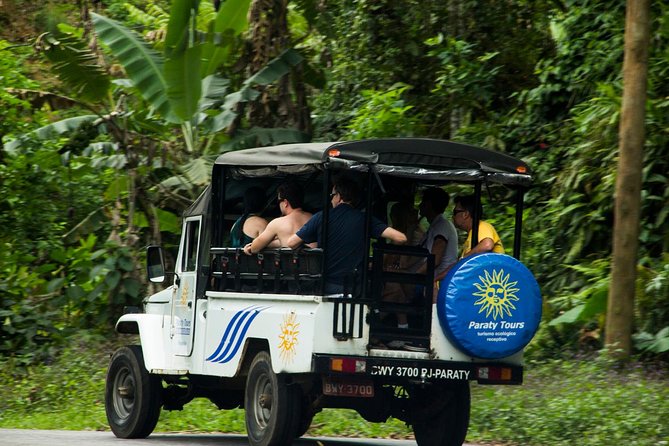 Jeep Tour to waterfalls and stills BY PARATY TOURS - Cachoeira do Toboga: clear water, natural rock surfing, and a real swim stop