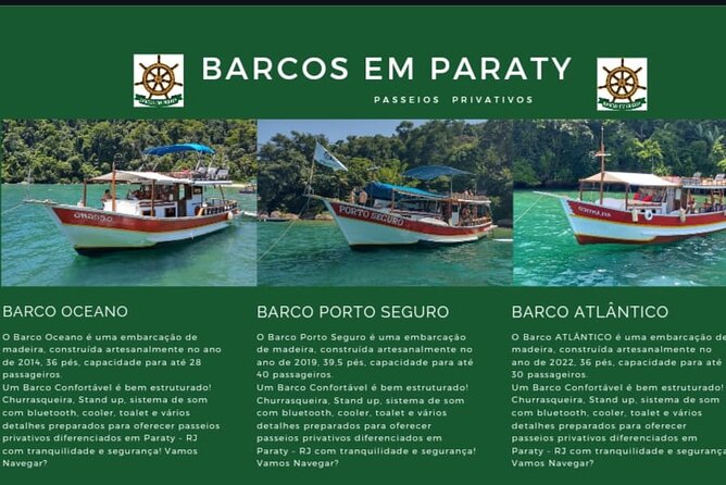 Private Boat Tour - Stop 1: Paraty Bay, Islands, Beaches, and Snorkeling Time