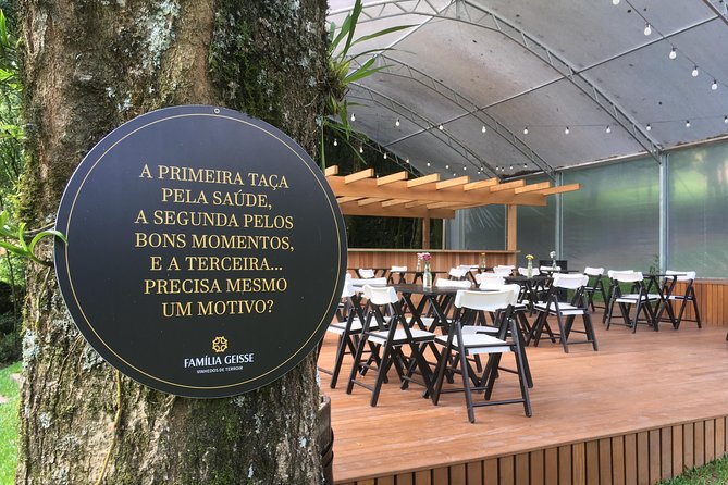 Private Tour Cave Geisse + 2 Wineries from Pinto Bandeira RS - Your Private Ride and Timing, From Bento Gonçalves Pickup to Winery Stops