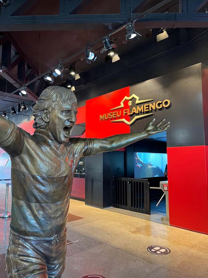 Rio de Janeiro: Flamengo Museum Ticket Entrance - The trophy room on four floors: the centerpiece payoff