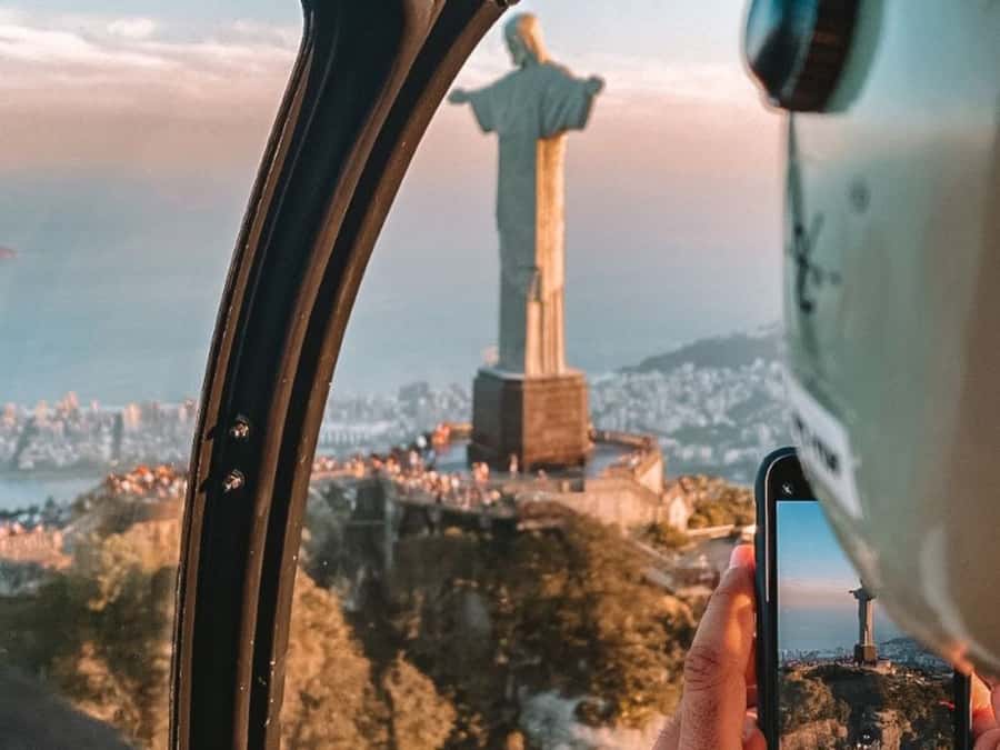 Rio De Janeiro Helicopter Flight Tour - Christ the Redeemer from above, and why it clicks faster than photos