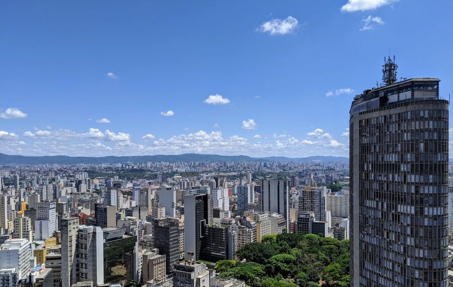 Sao Paulo: Downtown-Center Walking Tour | 2 Hours - English - Pátio do Colégio and Mosteiro de São Bento, older layers explained by real sites