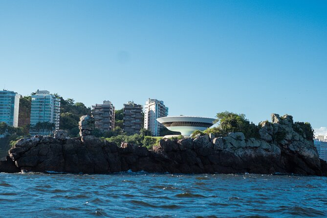 Sunset Boat Tour with Beer, Water, Soda and Snacks included - Stop 2 at Museu de Arte Contemporanea de Niteroi: Photos With a Sea-Front Twist
