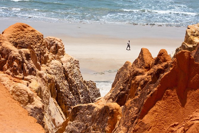 The colorful sands of Morro Branco beach - Full Day Tour - The Guided Labyrinth Walk, Ponds, And Photo Stops