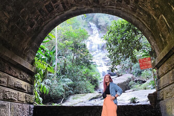 Tijuca Forest Adventure - Cascatinha Taunay and Capela Mayrink: waterfall and chapel on the drive