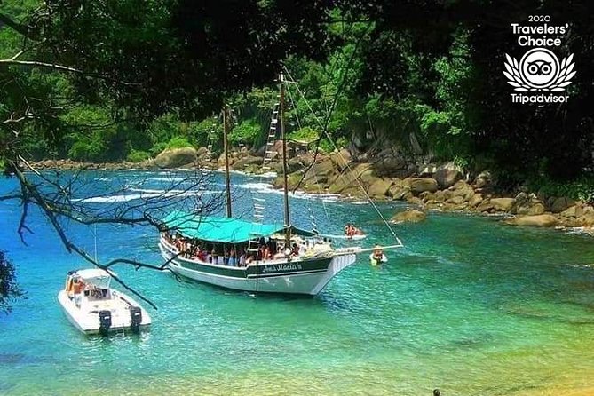 Tour to Angra dos Reis and Ilha Grande + Boat trip + Lunch - Stop 1: Lagoa Azul Blue Lagoon Time for Floating and Snorkeling