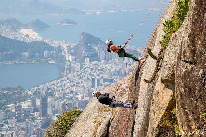 Trail and Rappel on Morro Dois Irmãos - Rappelling on the Rock: Safety Gear, Beginner Instructions, and Confidence