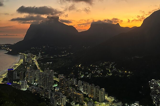 Two Brothers Rise or Sunset Hill Trail - Stop 3 at the top: Christ, Sugarloaf, lagoon, and Guanabara Bay